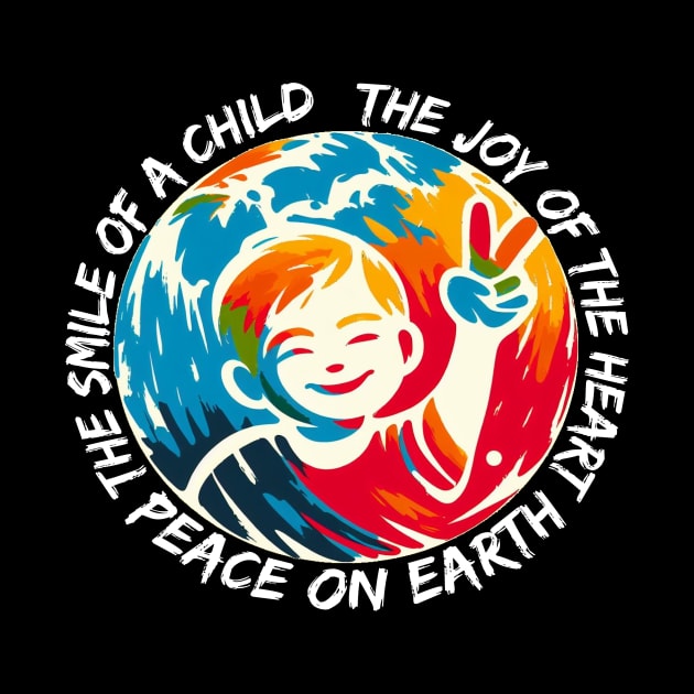 World Of The Peace. Peace To The World. The Smile Of A Child The Joy Of The Heart Peace On Earth. by JSJ Art