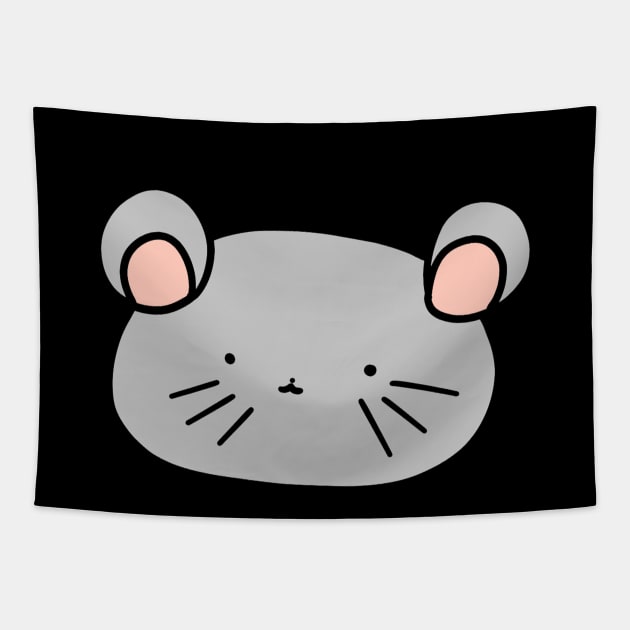 Gray Mouse Blob Tapestry by saradaboru