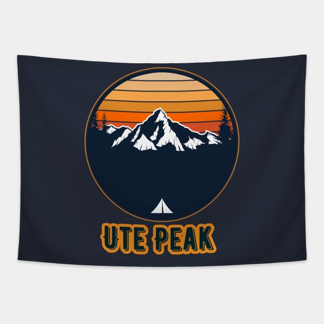 Ute Peak Tapestry by Canada Cities