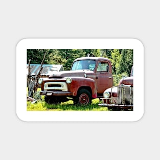Old Red Truck Magnet