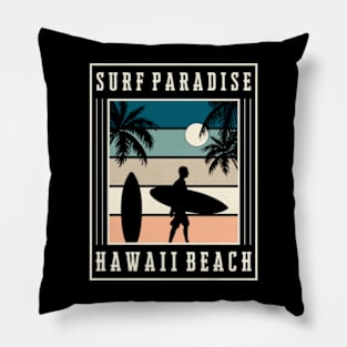 Retro Vintage Hawaii Pillow