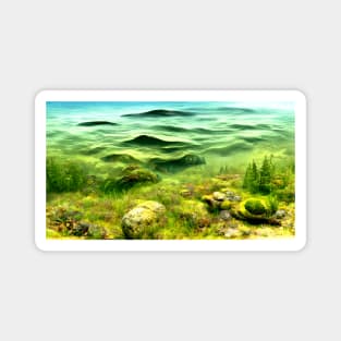 Underwater Landscape Vista Magnet