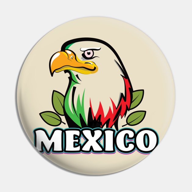 Mexico Bald Eagle Pin by nickemporium1