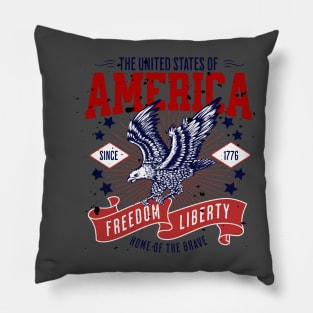 UNITED STATES OF AMERICA - EAGLE T-SHIRT Pillow