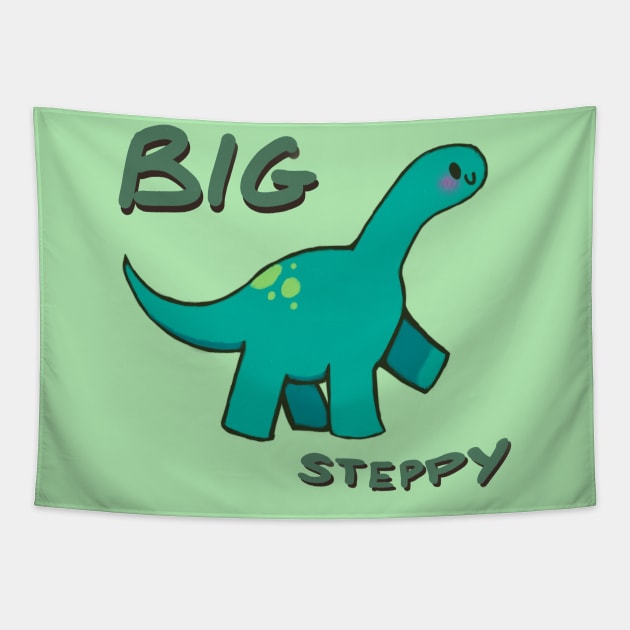 Big Steppy Meme Dino - 2 Tapestry by Raebees