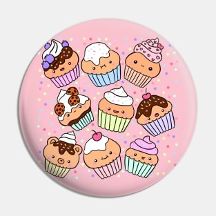 Cute cupcake illustration Pin