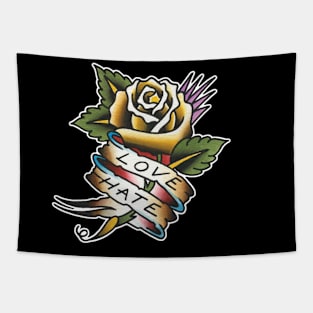 Rose of Love Hate Tattoo Design Tapestry