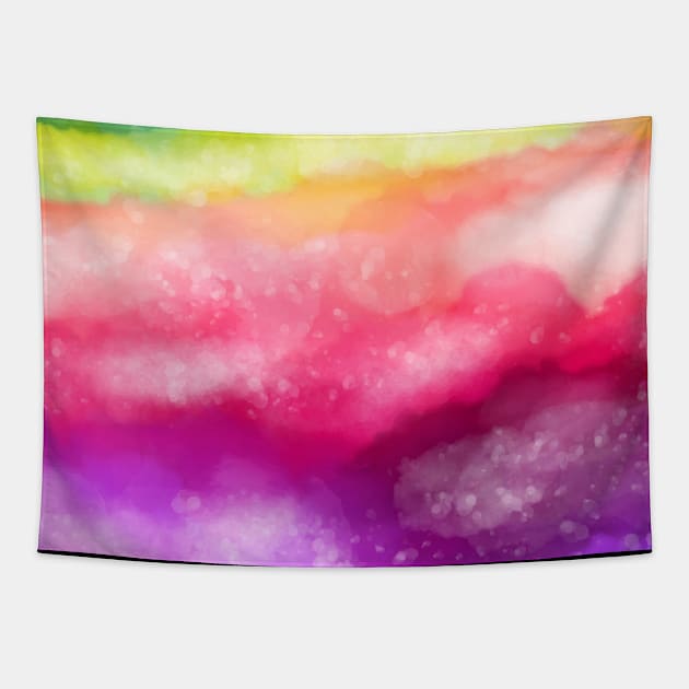 Tie Dye Colorful Design Tapestry by aquariart