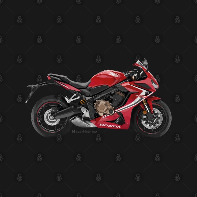 Honda CBR650R 19 red, s by MessyHighway