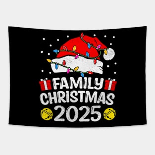 Family Christmas 2025 Funny Santa Hat Xmas 2025 Men Women Tapestry