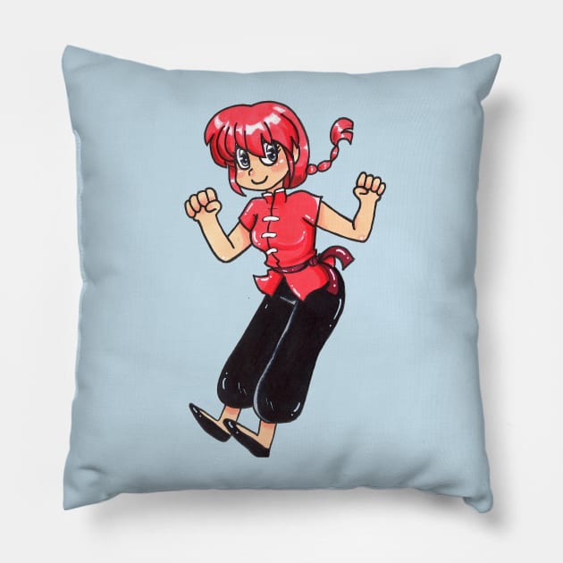 Ranma 1/2 Pillow by LittleGreenHat