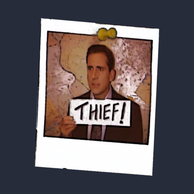 Michael_Scott_THIEF! by baaldips