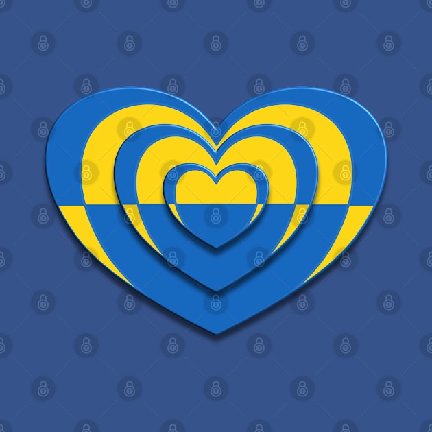 Stand For Ukraine Heart by LahayCreative2017