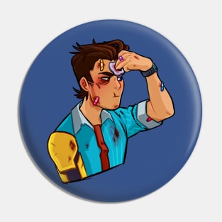 Tftbl Rhys beat up from Tales from the Borderlands Pin