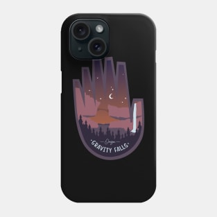 Gravity Falls Oregon at Night Phone Case