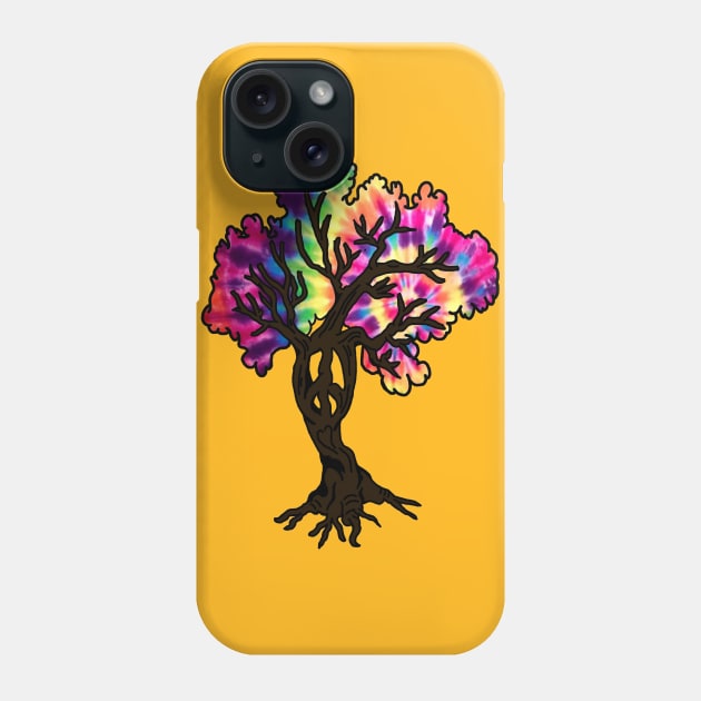 Hippie Peace Tree Phone Case by imphavok