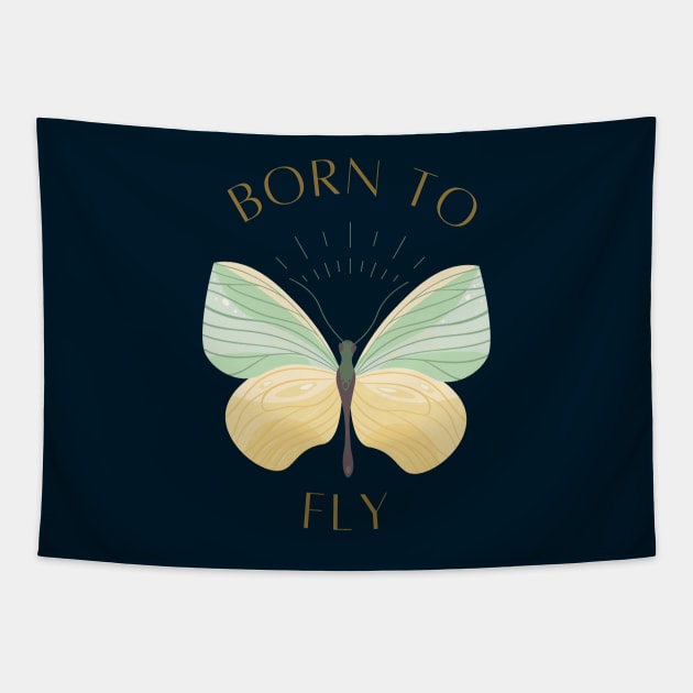 Born To Fly! Tapestry by Brave & Free