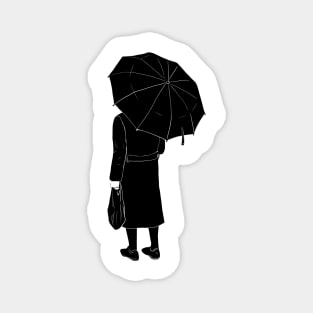 Orthodox jew under umbrella Magnet