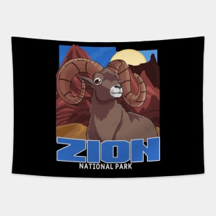 Zion National Park Bighorn Sheep Tapestry