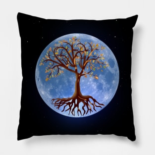 Tree of Life and Full Moon Pillow