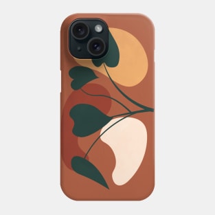 Abstract Boho Terracotta Plant 2 Phone Case