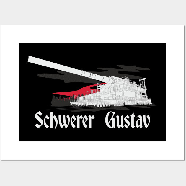 German super-heavy railway gun Dora (Schwerer Gustav) Sticker for Sale by  FAawRay