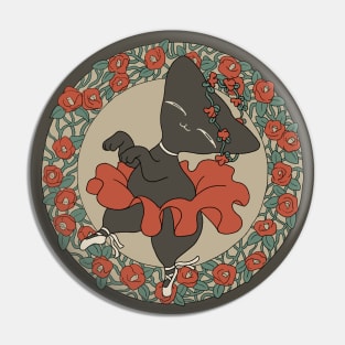 Black Cat Ballerina Pin