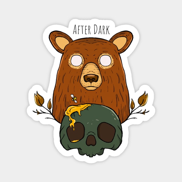 Bear After Dark Magnet by Sons of Skull