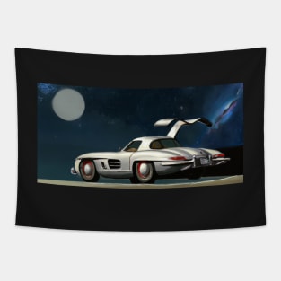 Mercedes Benz 300 SL in space Tapestry