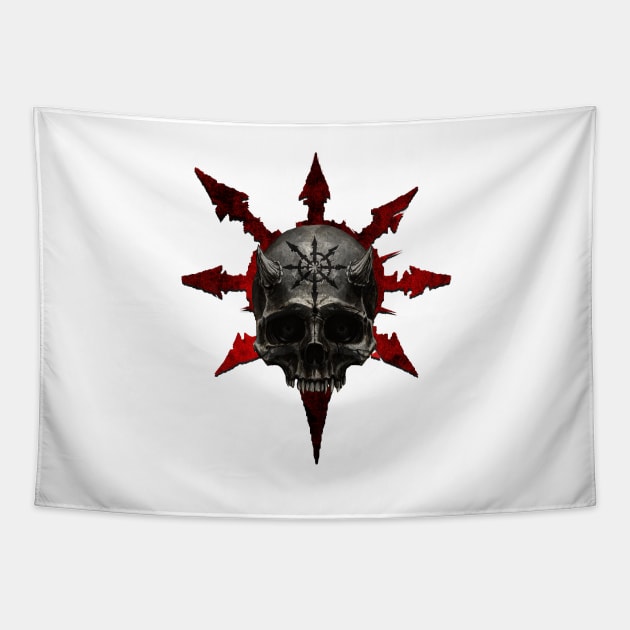 Chaos Skull Tapestry by LonelyWinters