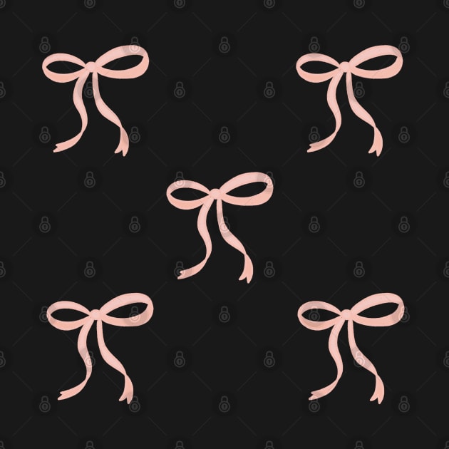 Cute Coquette pale pink ribbon bows bundle pack girly aesthetic this is me if you even care by JuneNostalgia