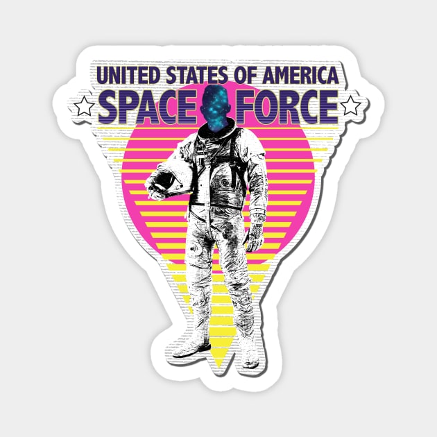 Space Force America Magnet by PalmGallery