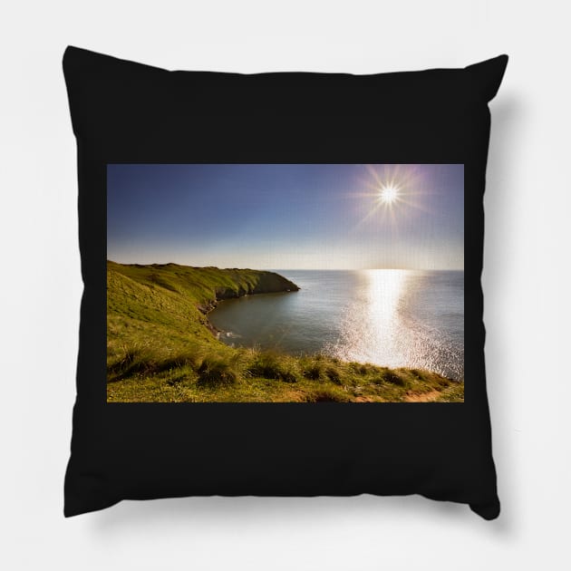 Bluepool Corner, Gower Pillow by dasantillo