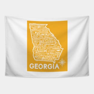 Georgia Map Tapestry