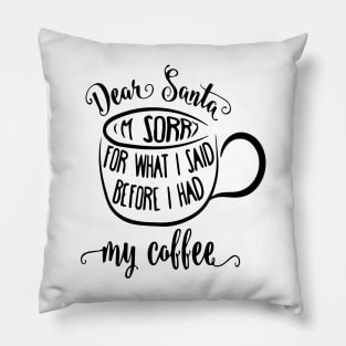 Dear Santa Pillow