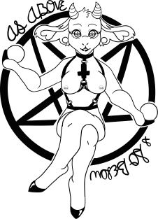 Beautiful Baphomet Magnet