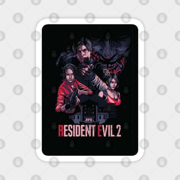 Resident Evil 2 Remake Magnet by rising67