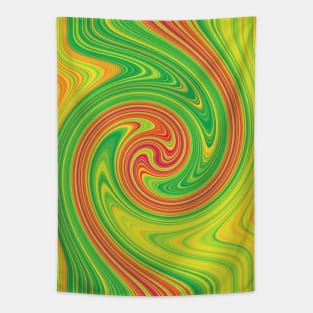 Vibrant Hurricane Swirls Tapestry