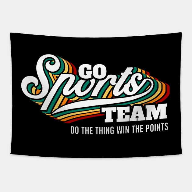 Go Sports Team Tapestry by FullOnNostalgia