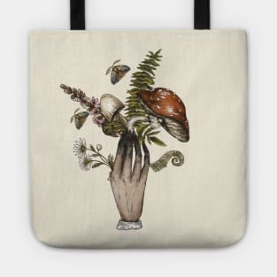 Garden Lover creepy mushroom shirt Tote