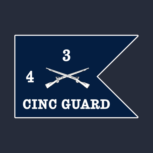 Throwback TOG PT Shirt - CINC Guard 4/3 IN - White lettering by toghistory