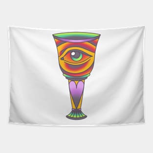 Old School Goblet Design Tapestry