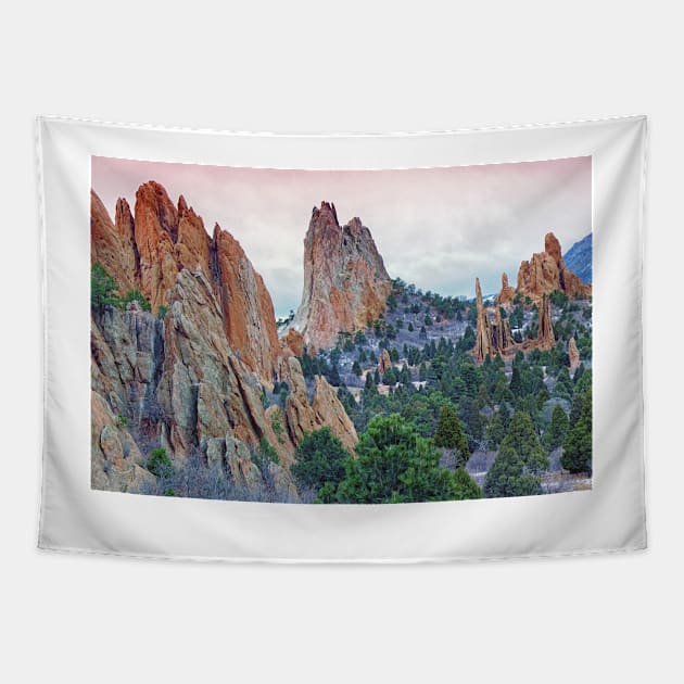 Dawn at Garden of the Gods Tapestry by briankphoto