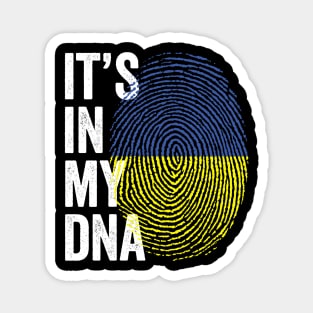 It's In My DNA Ukrainian Gifts Ukraine Flag Magnet