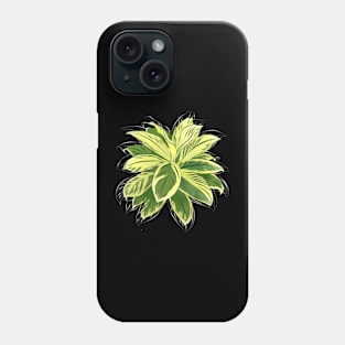 Botanical Bliss: Leafy T-Shirt Art Phone Case