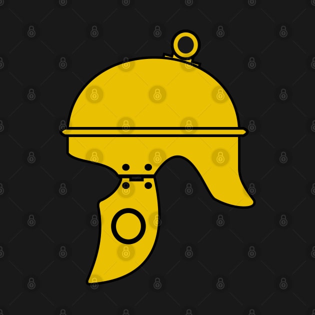 Republican Roman helmet (gold) by PabloDeChenez