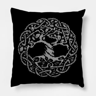 Halftoned Tree of life Pillow