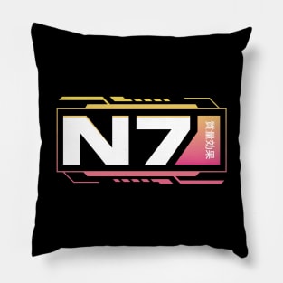 N7 Vaporwave Pillow