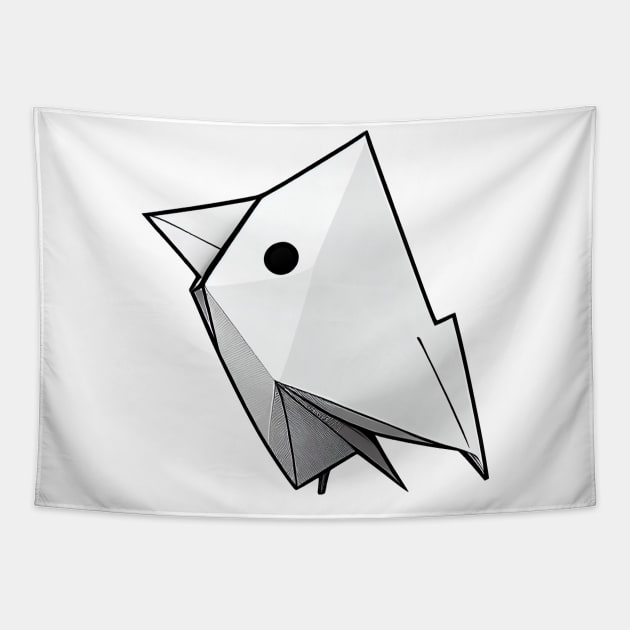 Geometric birdie Tapestry by stkUA