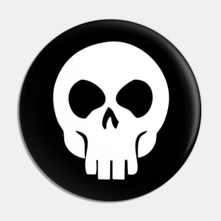 Skull - White Pin